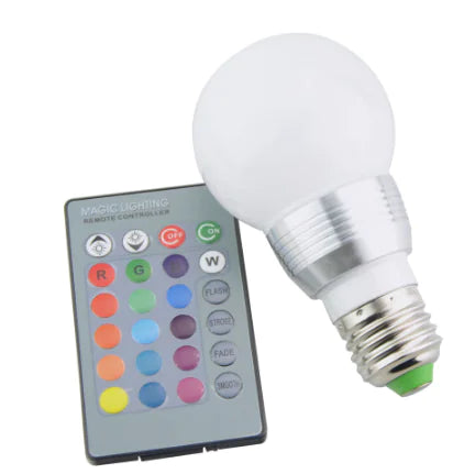 RGB Remote Control Colorful LED Light Bulb