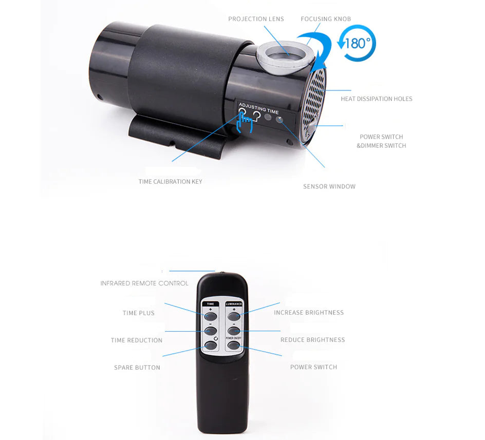 LED Projection Clock