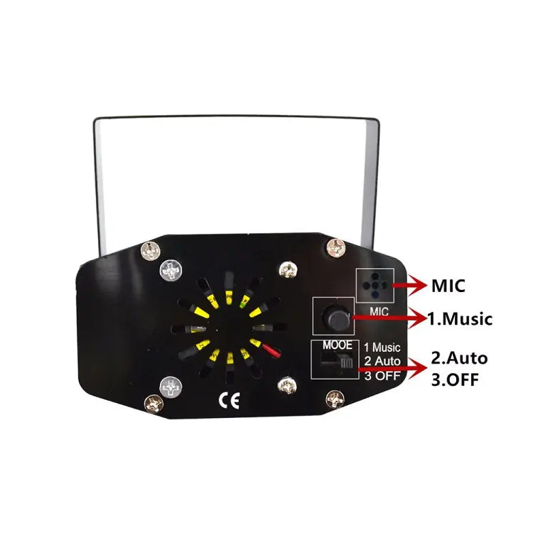 Mini Laser Projector LED Starry Sky RGB Stage Light