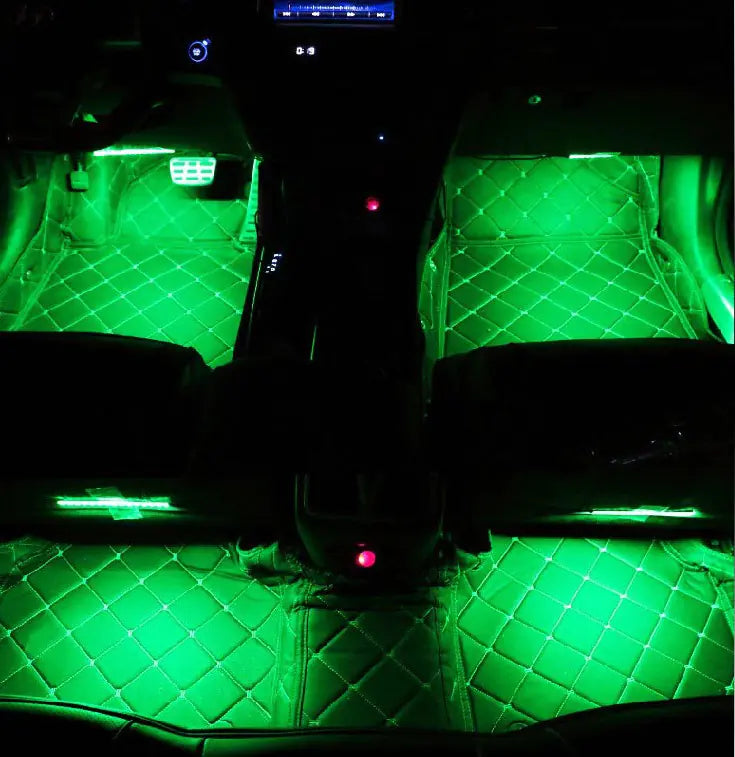 Remote RGB Colorful Indoor Foot Lamp & LED Car Atmosphere Light