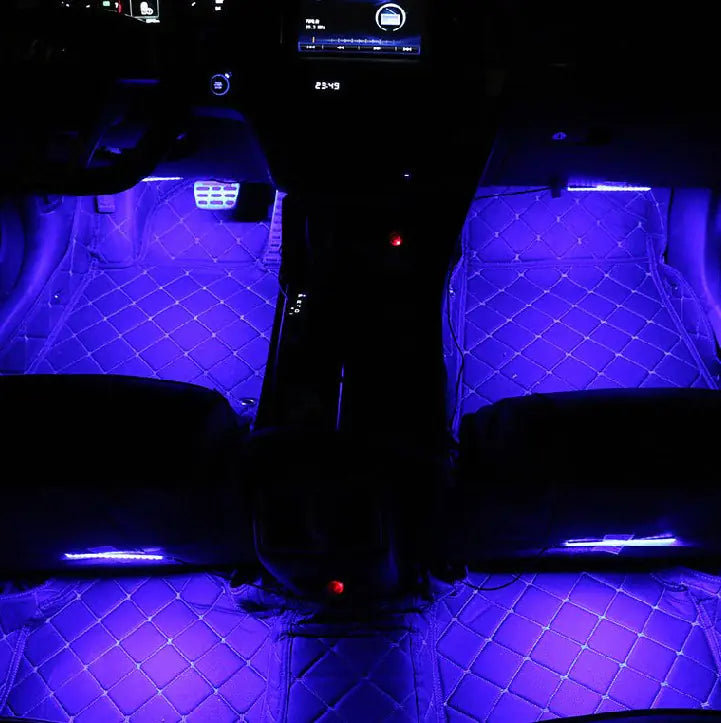 Remote RGB Colorful Indoor Foot Lamp & LED Car Atmosphere Light