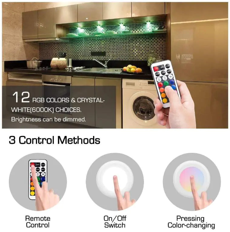 RGB LED Remote Control Night Light for Atmosphere